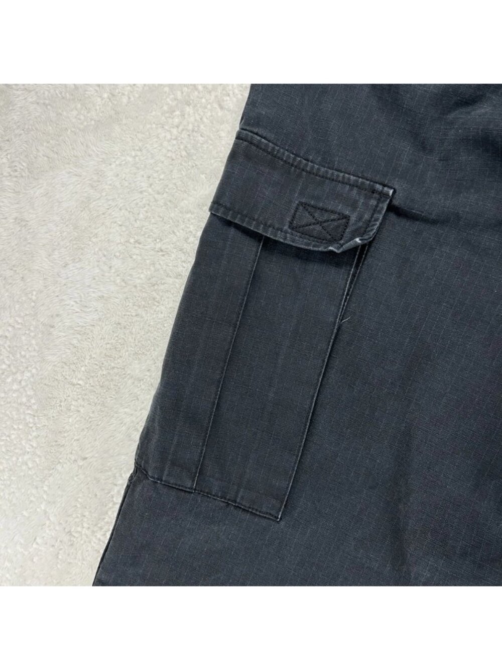 Harley-Davidson Ripstop Cargo Riding Pants Black 2004 Tactical Moto Biker 32x34 - Picture 13 of 16